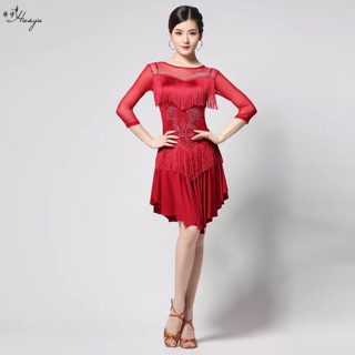 Đầm dance , đầm khiêu vũ la tin đính hoa