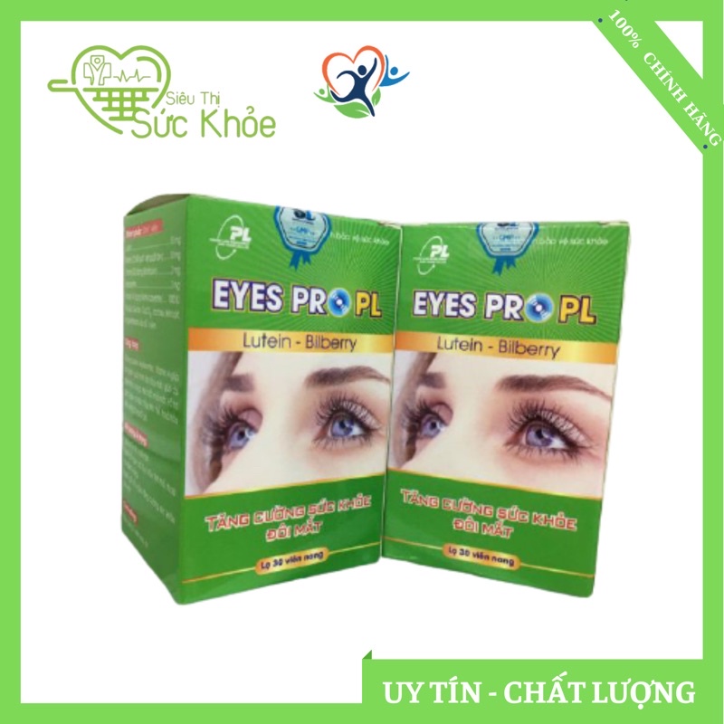 Bổ mắt, Viên uống sáng mắt, Eyes pro pl tăng cường thị lực giúp sáng mắt  giảm tình trạng khô mắt, mỏi mắt, nhức mắt
