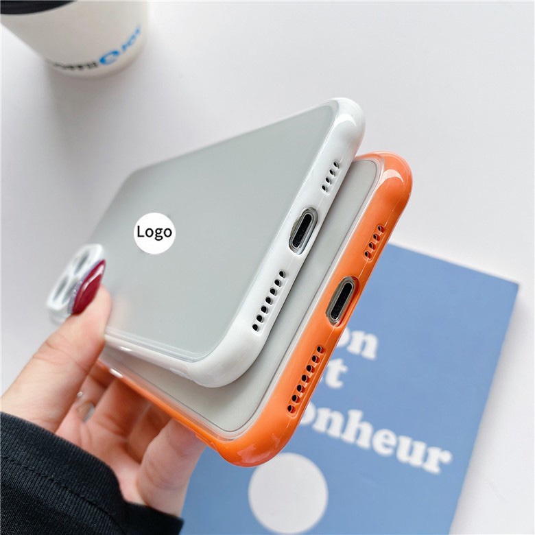 Ốp lưng trong nhám viền màu iP 6/6s/6plus/6splus/7/7plus/8/8plus - MINH AN SAIGON