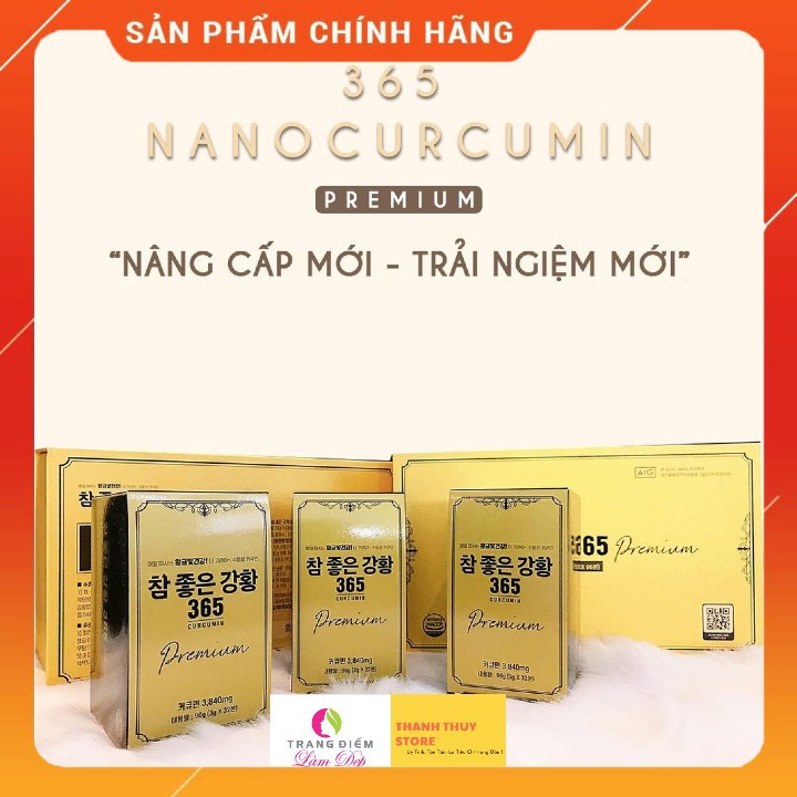 Nghệ nano  curcumin Premium 365 mẫu mới nhất