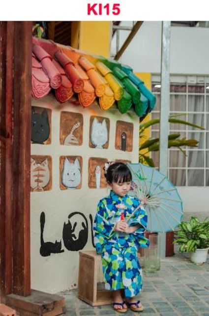 Bộ Kimono Cách Tân Bé Gái