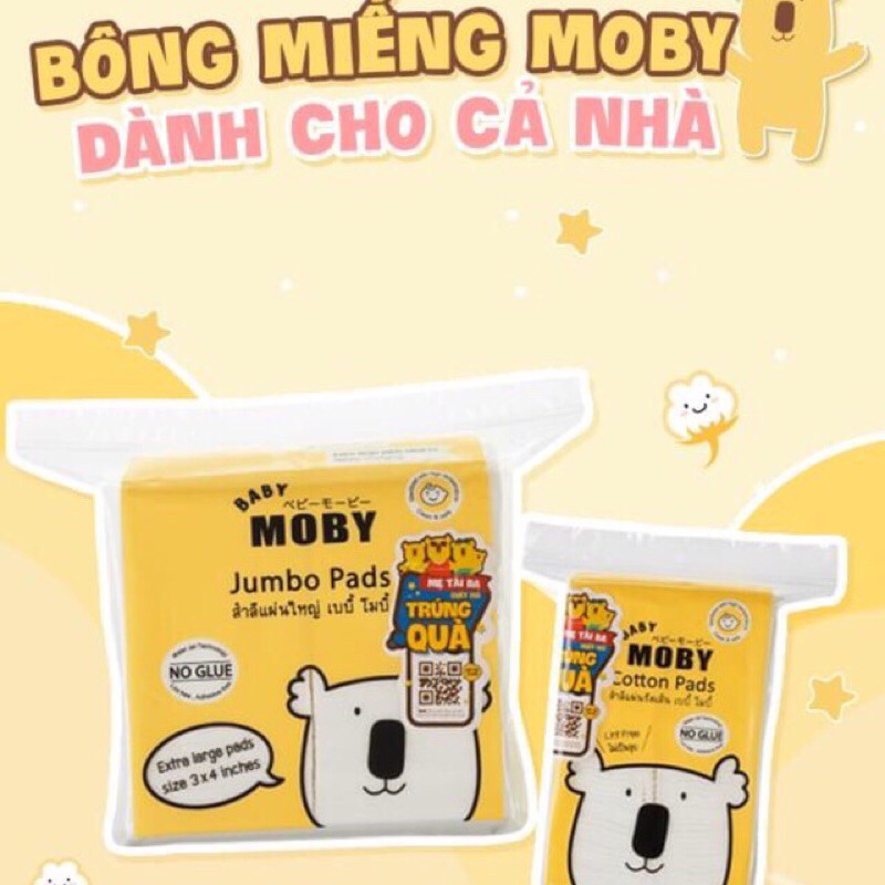 Bông Miếng Đa Năng MOBY Chính Hãng Nhập Khẩu Pháp