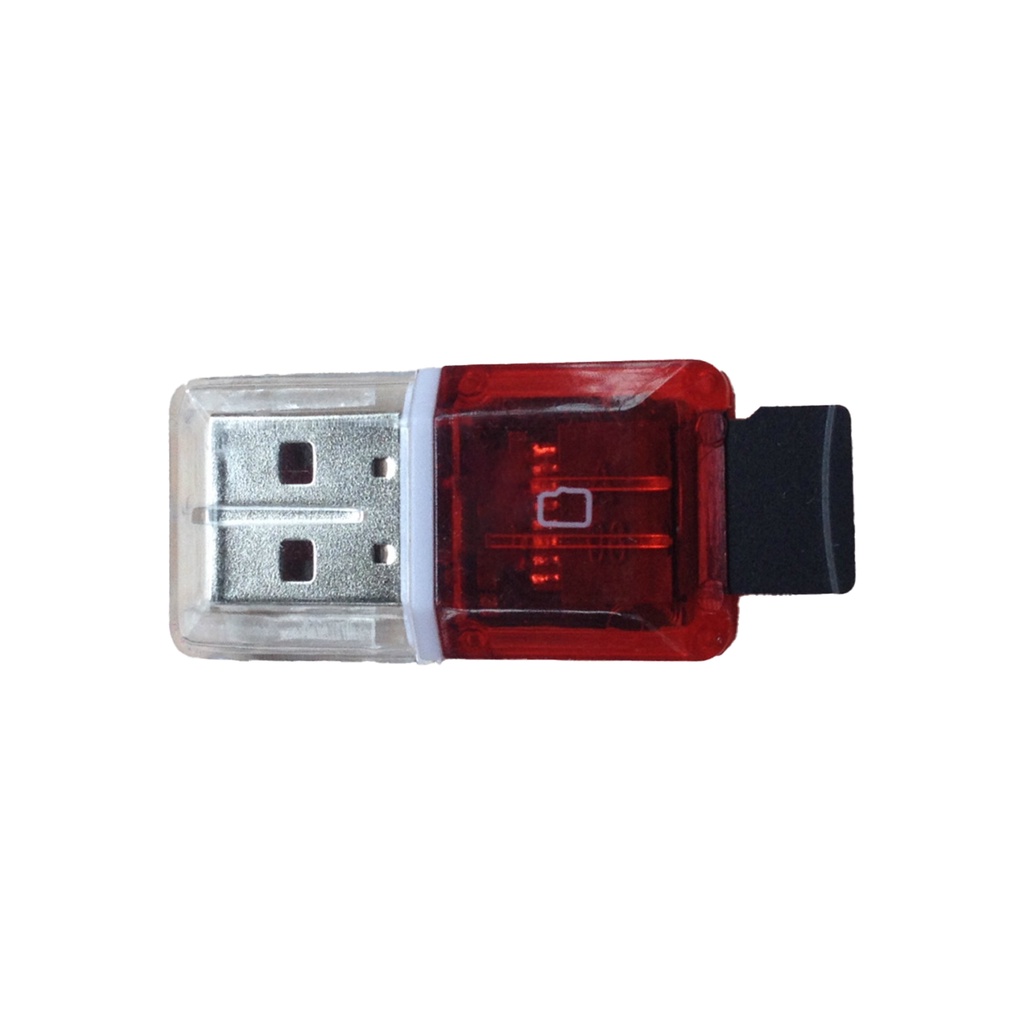 Đầu Đọc Thẻ Nhớ TF USB 2.0 Type-c Bằng Nhựa Trong Suốt