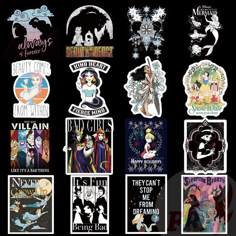 ❉ Beautiful Princess Series 01 Giấy và decal dán tường ❉100Pcs/Set Princess Mixed Luggage Laptop Skateboard Doodle Stickers