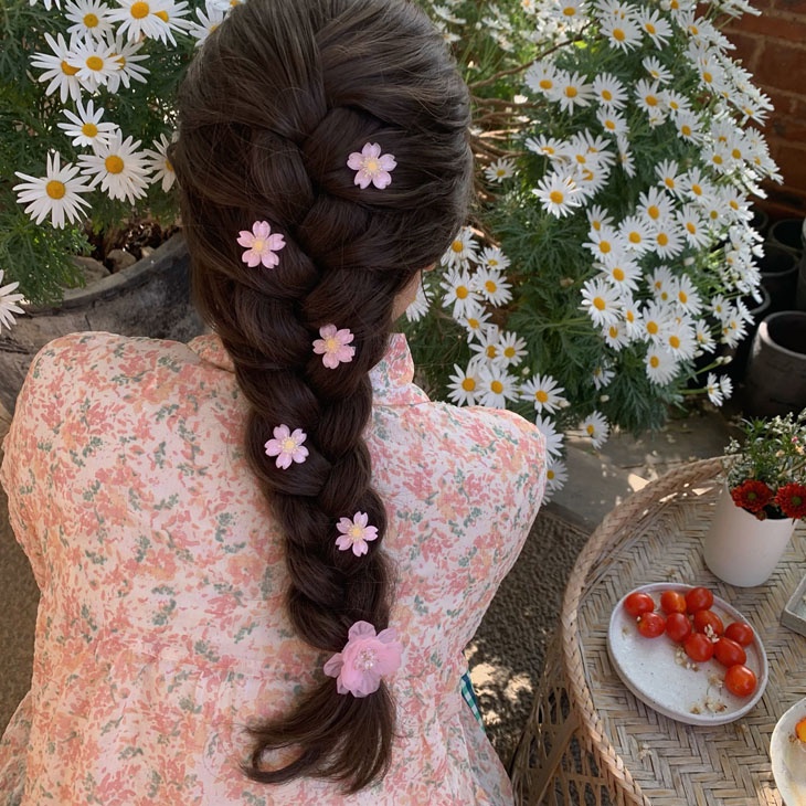 Kẹp Tóc Hình Hoa Anh Đào Dễ Thương Cho Bé Gái
