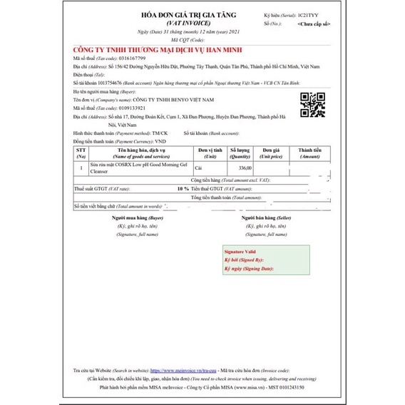 Sữa rửa mặt Cosrx