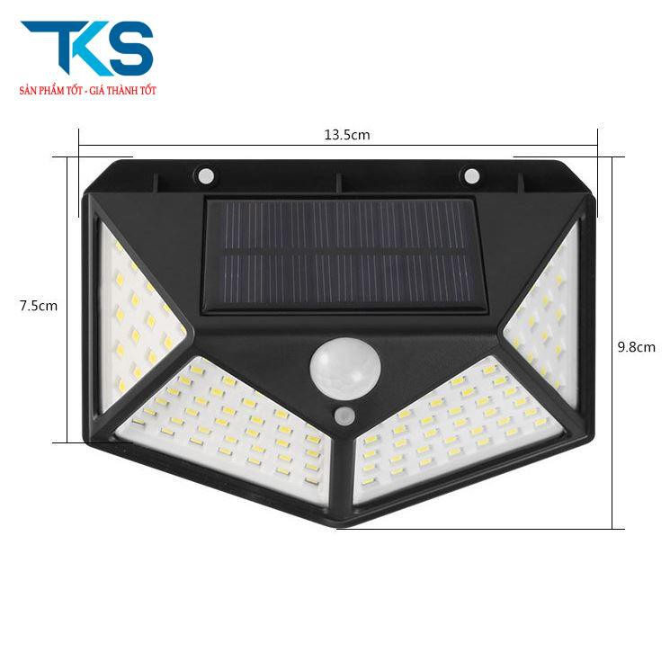 Đèn năng lượng mặt trời Solar 100LED siêu sáng tự động tắt mở tiết kiệm điện cho nhà bạn