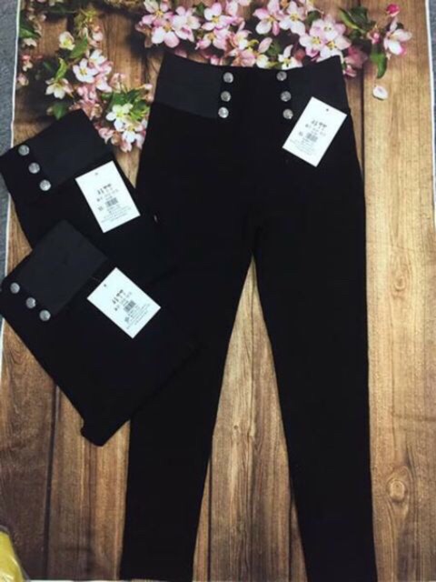 Quần Legging Cạp Cao 6 Đinh