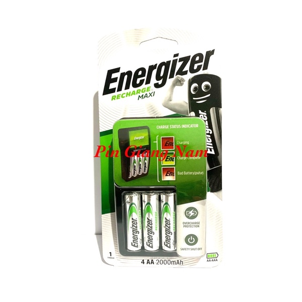 Máy sạc pin Energizer CHVCM4 kèm 4 pin AA 2000mAh