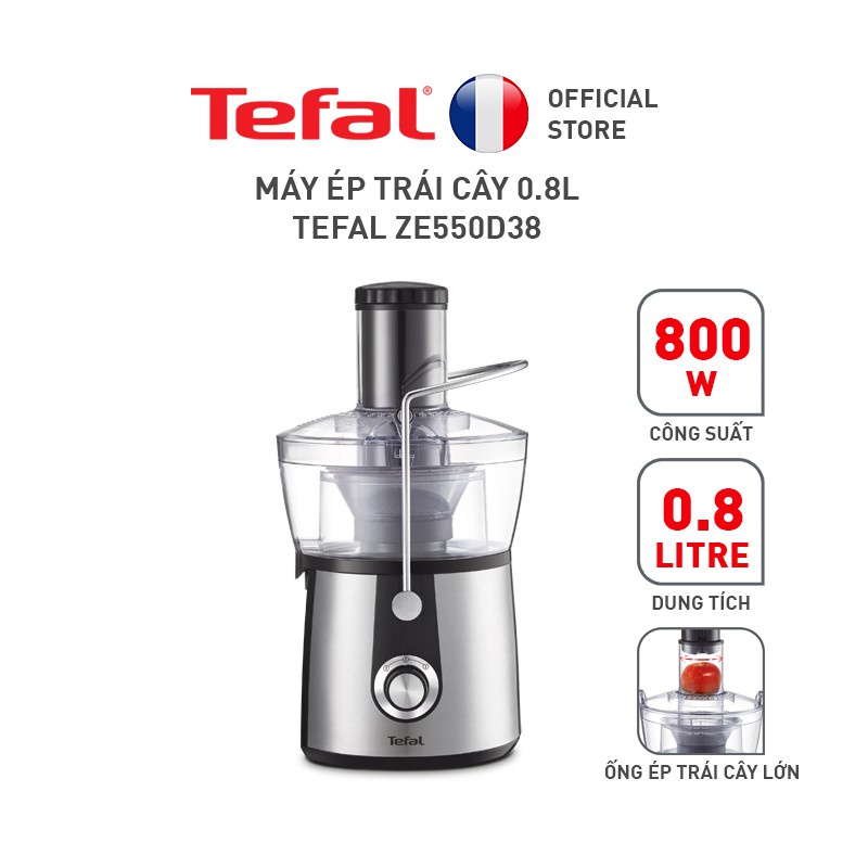 Máy ép trái cây Tefal ZE550D38 800W