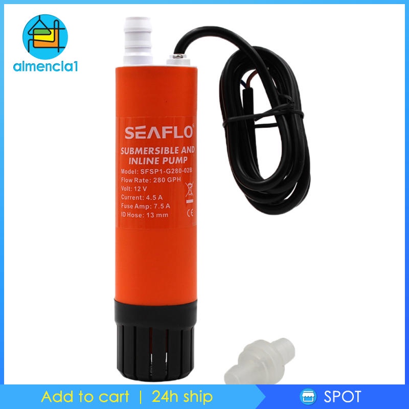 Bơm nước/thực phẩm chìm 12V 280GPH
