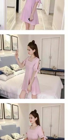 Đầm thiết kế nơ tay