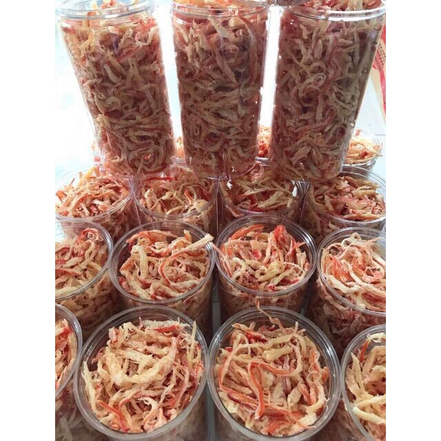 HŨ PET 300GRAM MỰC XÉ SỢI HẤP DỪA NHA TRANG | BigBuy360 - bigbuy360.vn