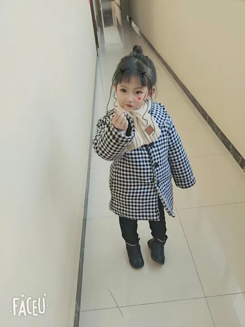 Áo Khoác Dạ Bé Gái Cute Hàng NK QCCC