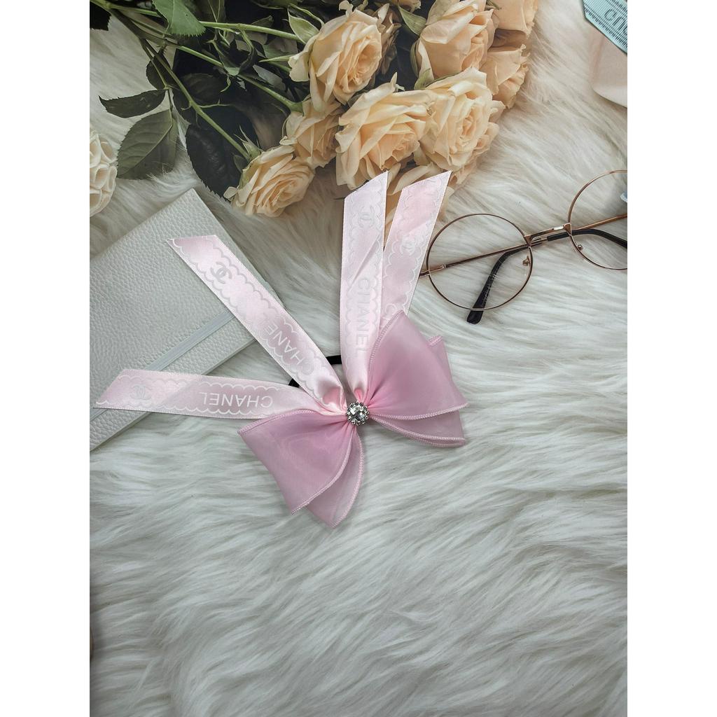 Dây Chun Buộc Tóc Đính Nơ Tiểu Thư Dành Cho Nữ, Cho Bé Gái Hàng Loại Đẹp (CC6)