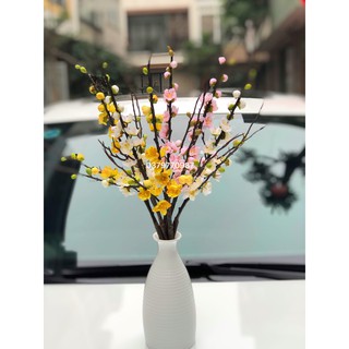 Cành đào giả trang trí, đào cổ thất thốn decor nhà hàng, trang trí nhà cửa
