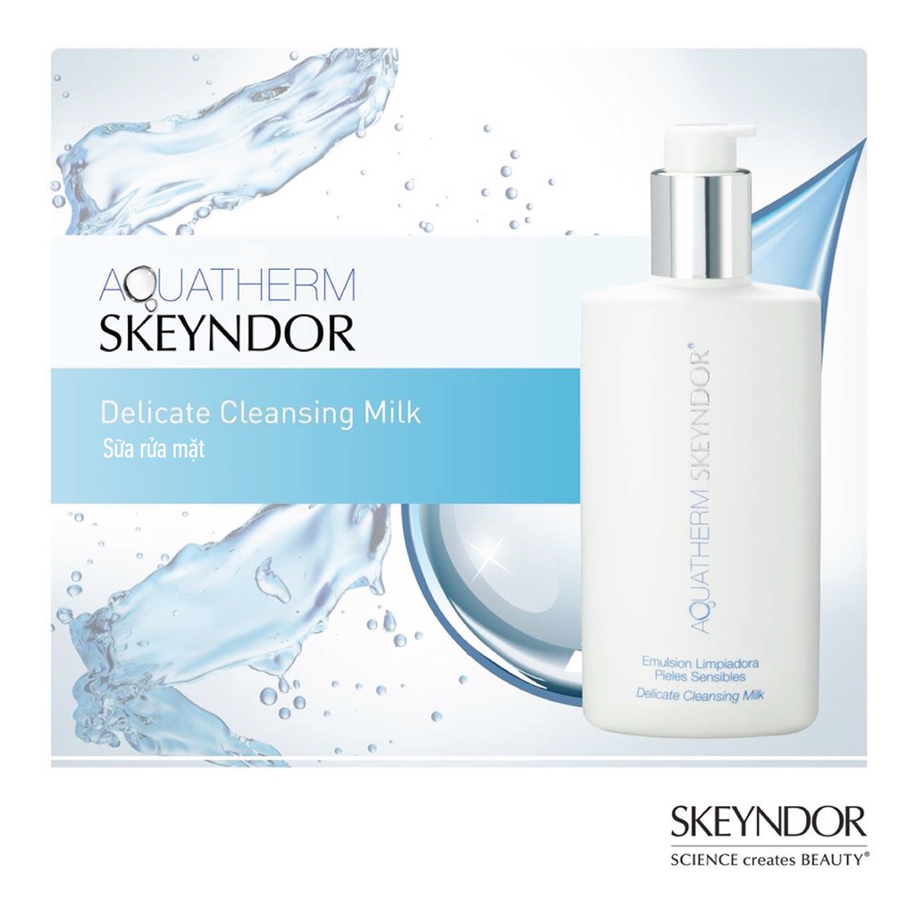 SKEYNDOR Aquatherm Sữa rửa mặt cho da khô nhạy cảm Delicate Cleansing Milk 250ml | BigBuy360 - bigbuy360.vn