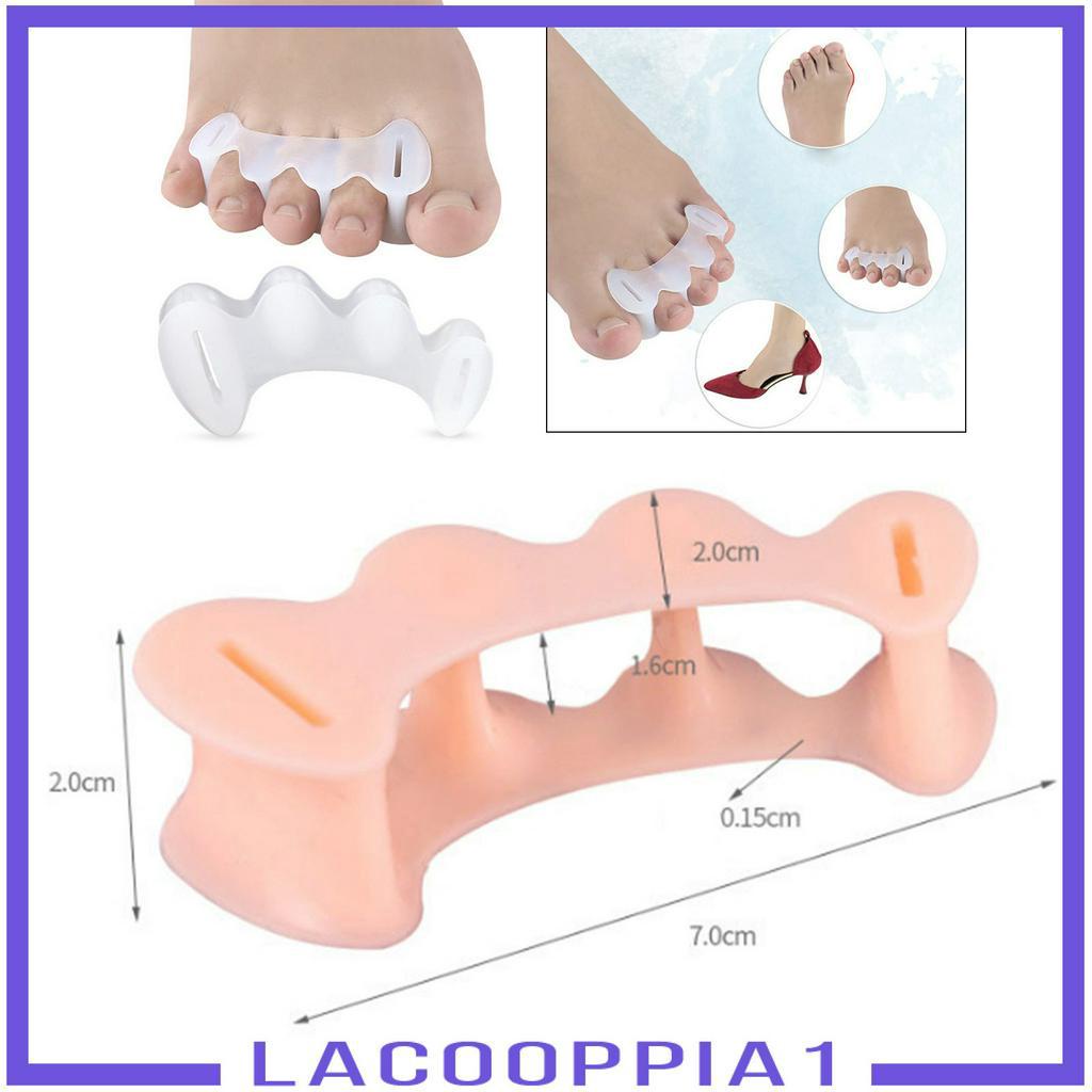 Set 1 / 2 Cặp Đệm Tách Ngón Chân Mềm Mại Hỗ Trợ Tập Yoga