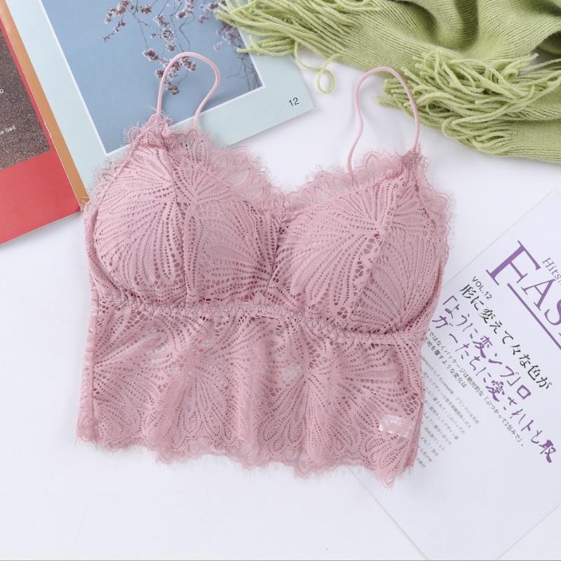 Áo Lót Nữ Ren Mút Mỏng Gợi Cảm AN Bra 2 Dây Dán Dài Sexy 2817
