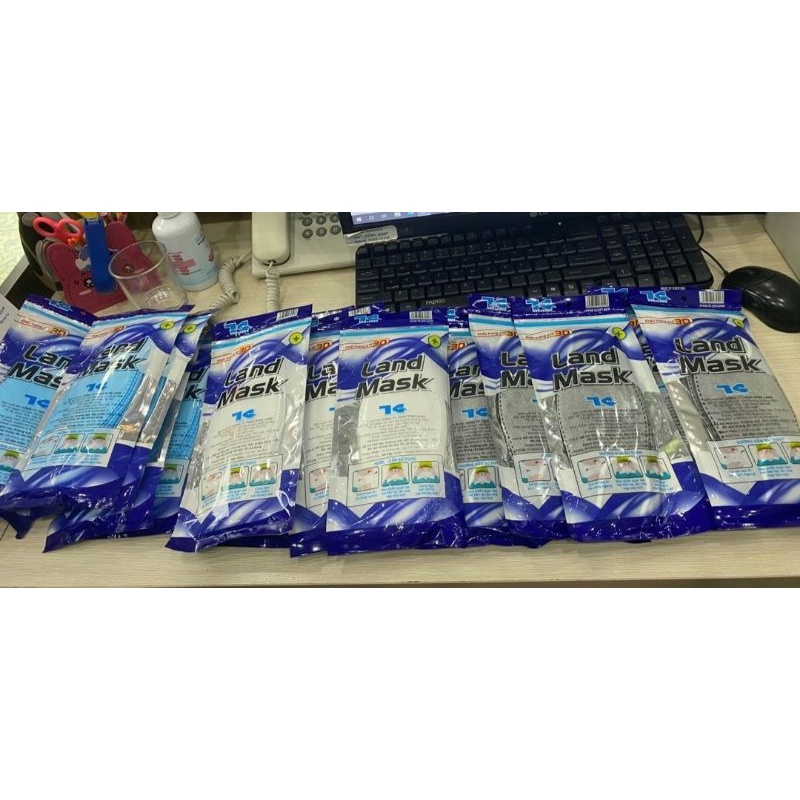 Khẩu trang Land Mask 3D bịch 6 chiếc | BigBuy360 - bigbuy360.vn