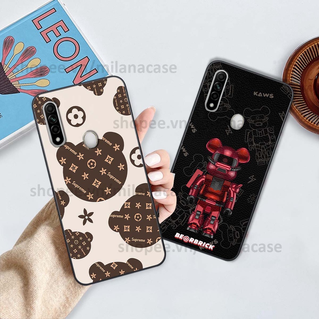 Ốp Oppo A31 gấu be@rBrick gấu Teddy Kaws siêu đẹp, phong cách, cá tính