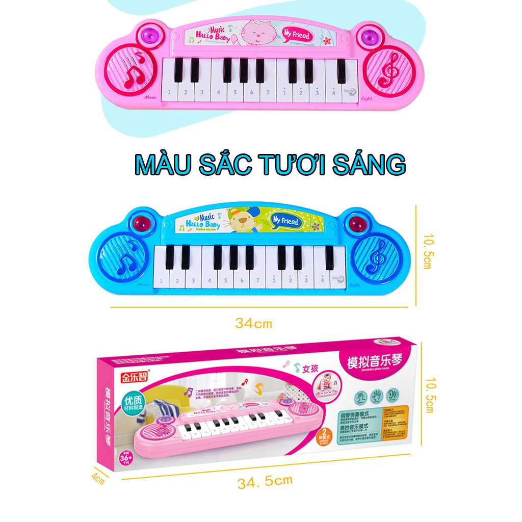 Đàn Piano cho bé, đồ chơi phát nhạc đầy đủ phím âm, đàn piano mini tiện dụng phát triển tư duy âm nhạc của bé