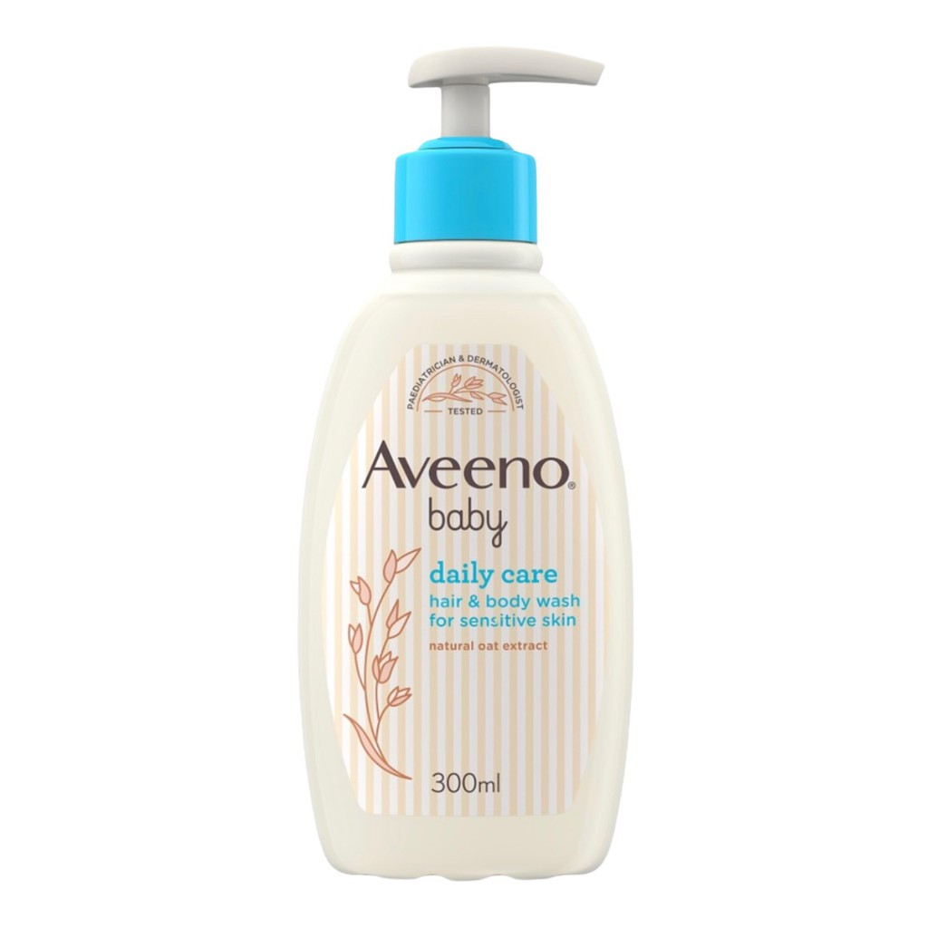 Sữa tắm gội dành cho bé từ sơ sinh Aveeno 300ML - Bill mua tại UK