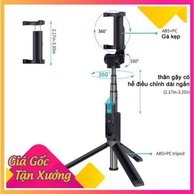 🍀 Giá sỉ 🍀  Gậy tự sướng Bluetooth Tripod l01