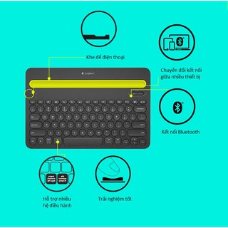 Bàn Phím Bluetooth Logitech K480 Cao Cấp - Hàng Chính Hãng