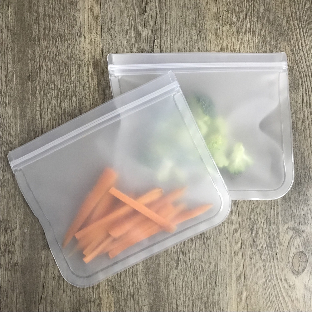 Bộ 1/3 túi lưu trữ thực phẩm bỏ tủ lạnh tái sử dụng