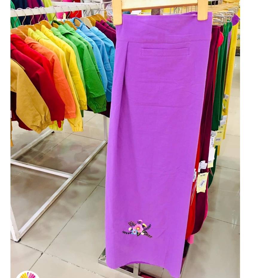 Váy chống nắng quây vải 100% cotton dày dặn 2 lớp măc được 2 mặt có túi thời trang PETSHOP SK-005