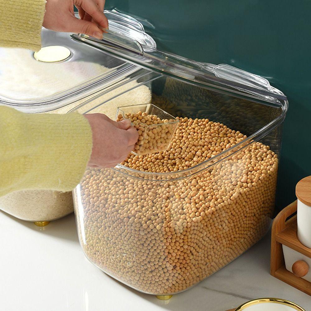 JARRED Hộp Đựng Gạo / Thực Phẩm Khô Kín Khí Trong Suốt