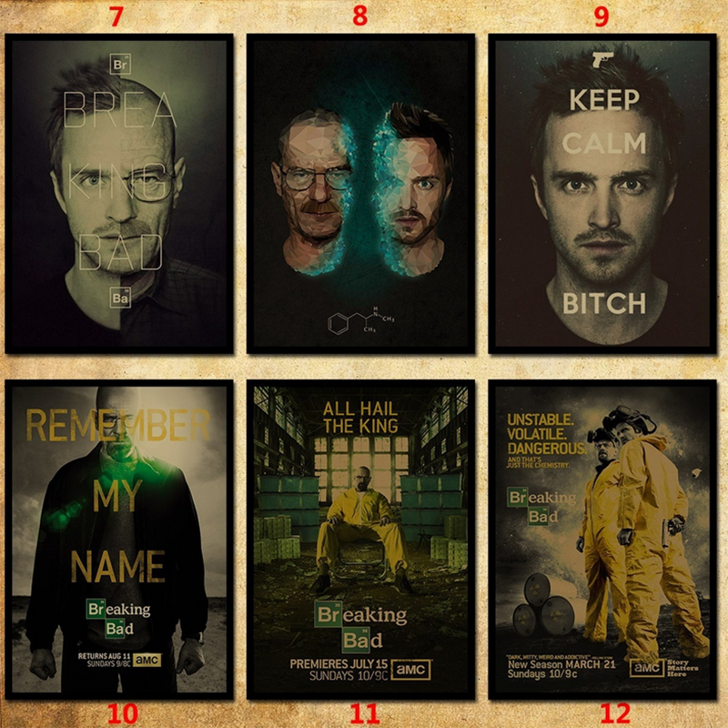 Áp Phích Dán Tường Trang Trí Hình Phim Breaking Bad