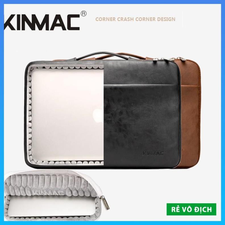 [Rẻ Vô Địch] Túi Chống Sốc KINMAC Da PU Cho Laptop, Macbook 12inch, 13.3inch, 14inch, 15.6inch