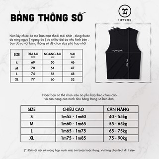 Áo thun ba lỗ Teeworld Basic Tank Top