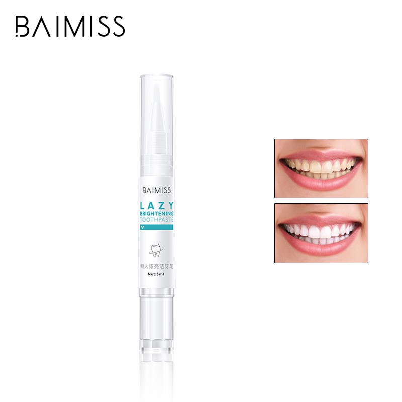 Bàn chải BAIMISS làm trắng sáng răng và loại bỏ mảng bám 5ml