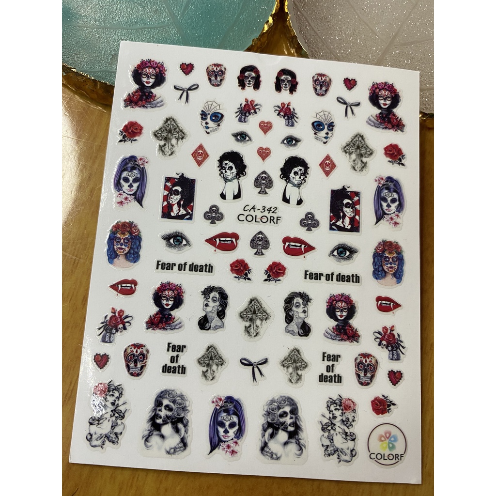Sticker dán móng họa tiết girl xinh sexy / hình độc lạ