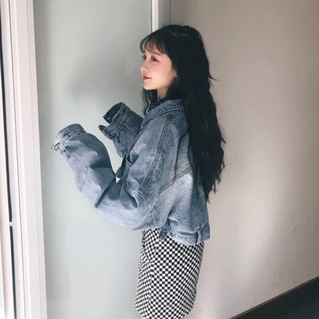 Denim Jacket dáng croptop