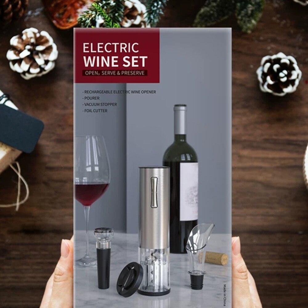 Uareliffe 4 In 1 Red Wine Bottle Opener Set