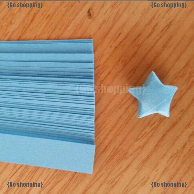 Giấy tròn xếp ngôi sao may mắn Origami Lucky