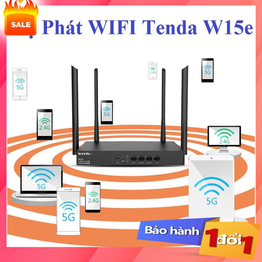 Bộ phát WIFI Tenda W15e -W18e- W20E ac1200Mps mạng doanh nghiệp 50 user -vùng phủ sóng 300m2 - Hàng Nhập Khẩu Chính Hãng | BigBuy360 - bigbuy360.vn