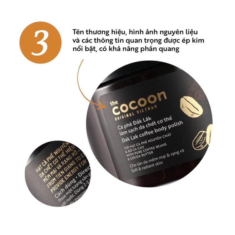 Cà Phê Đắk Lắk Tẩy Da Chết Toàn Thân Cocoon Dak Lak Coffee Body Polish 200ml