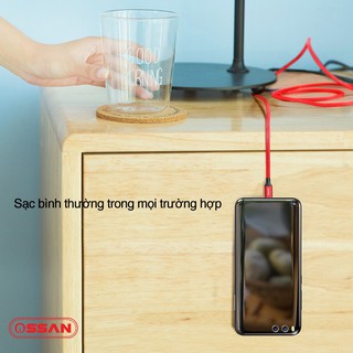 [Dài 2M] Cáp dù sạc nhanh cổng Micro - USB OSSAN C1M200