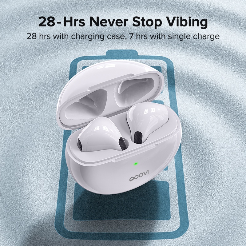 Tai nghe không dây QOOVI Mini Pro 6 TWS Chống Thấm Nước Kèm Mic