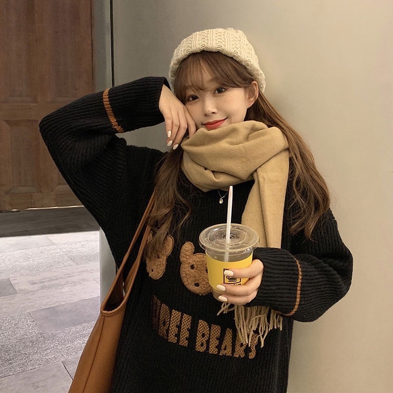 Áo len gân gấu hàng quảng châu loại 1 siêu dày xả kho | BigBuy360 - bigbuy360.vn