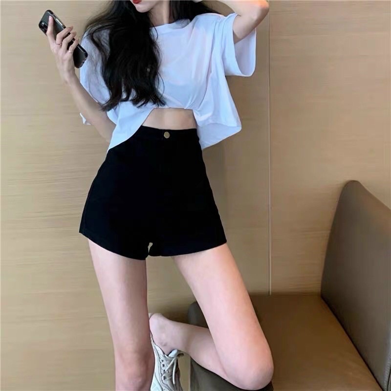 Hàng mới quần short jeans lưng cao