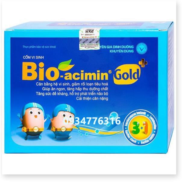 ✅ Bioacimin FIBER và BIOACIMIN GOLD tăng hấp thu giảm táo bón cho trẻ hộp 30 gói