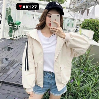 ... ÁO KHOÁC GIÓ NỮ FORM RỘNG CÁ TÍNH .......
