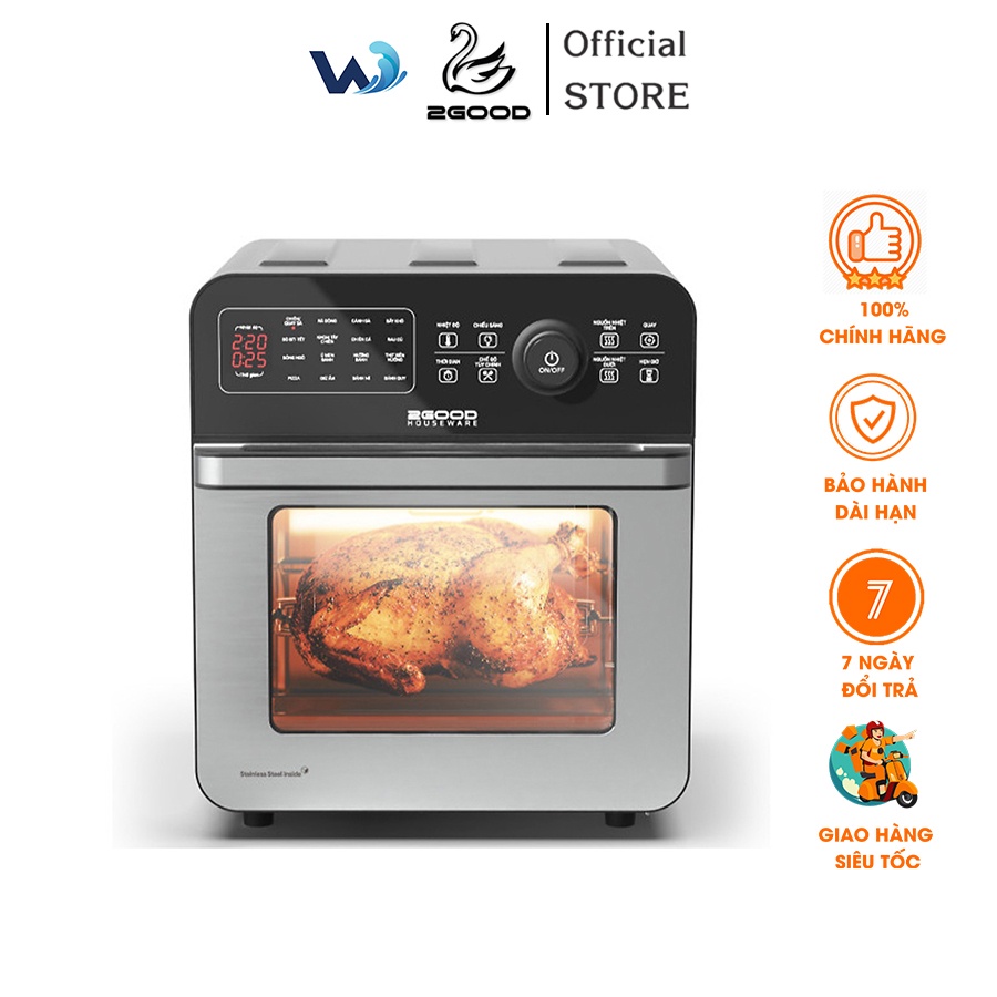 Nồi Chiên Không Dầu 2GOOD Vortex S-20 Air Fryer Oven 14.5L - Chính Hãng Bảo Hành 12 Tháng