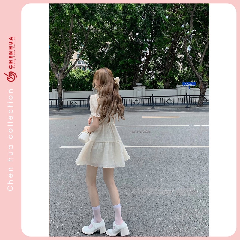 Váy bánh bèo nữ HUAHUA đầm ulzzang hàn quốc đẹp VT64